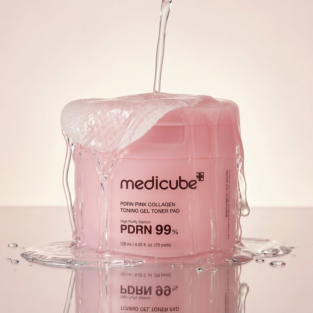 Medicube – PDRN Pink Collagen Toning Gel Toner Pad, 120ml (70pcs)