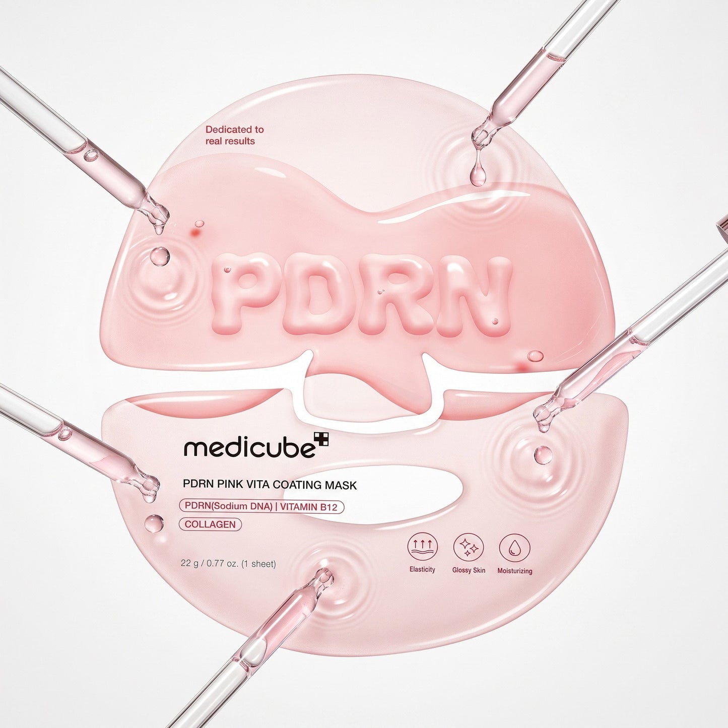 Medicube – PDRN Pink Vita Coating Mask, 22g, 1 piece