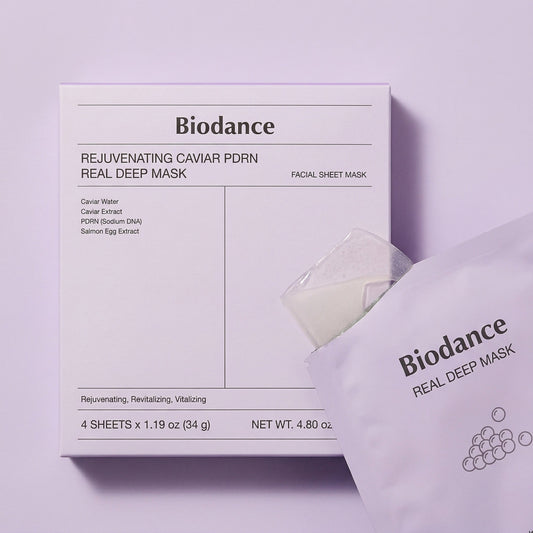Biodance – Rejuvenating Caviar PDRN Real Deep Mask, 34g x 4pcs