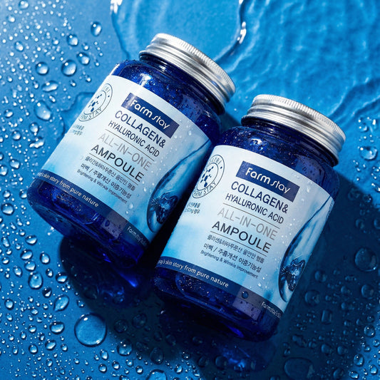 Farmstay – Collagen&Hyaluronic Acid All-In One Ampoule, 250ml