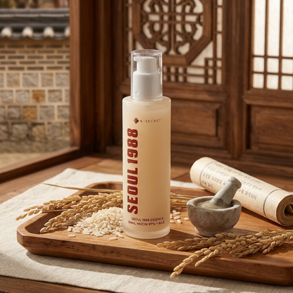 K-SECRET – SEOUL 1988 Essence: Snail Mucin 97% + Rice, 100m