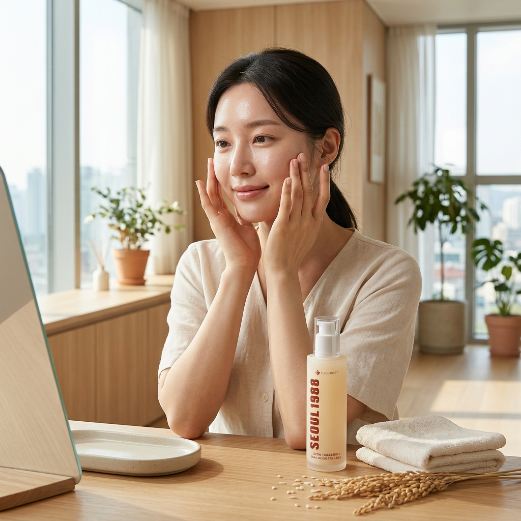 K-SECRET – SEOUL 1988 Essence: Snail Mucin 97% + Rice, 100m